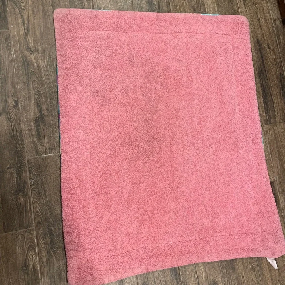 Disney Princesa Blanket Kids 41x50 Pink‎ Ariel Snow White Jasmine Floral